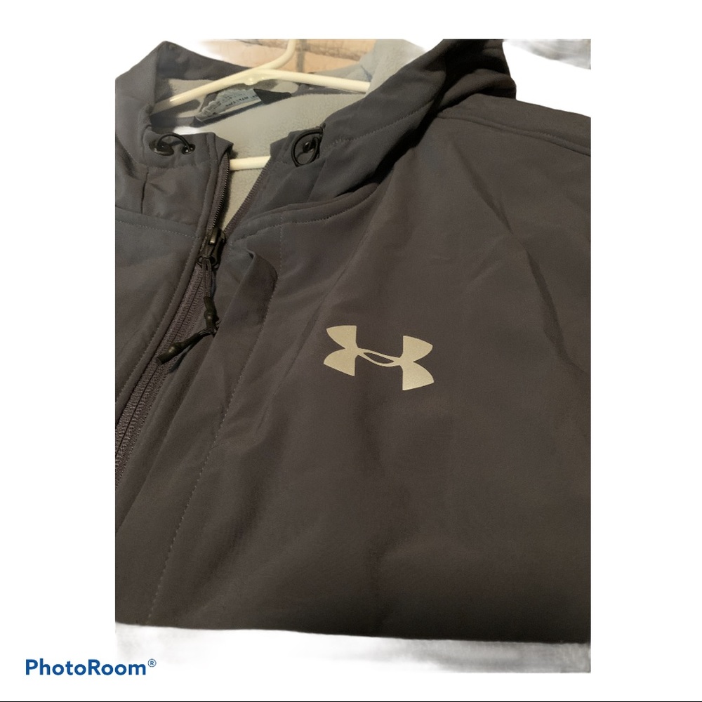 Men’s UnderArmor 3XL Tall Vest Hoodie Gray & Black